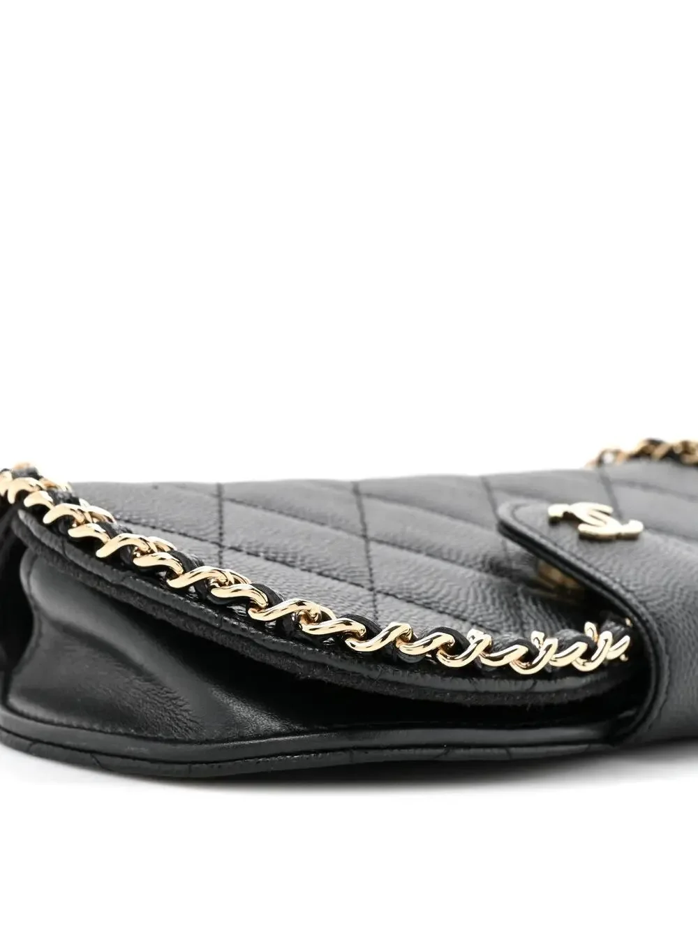 Chanel Caviar Quilted Chain Glasses #321493C16B
